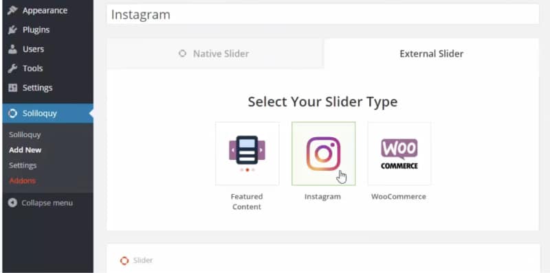 Instagram slider plugin for WordPress
