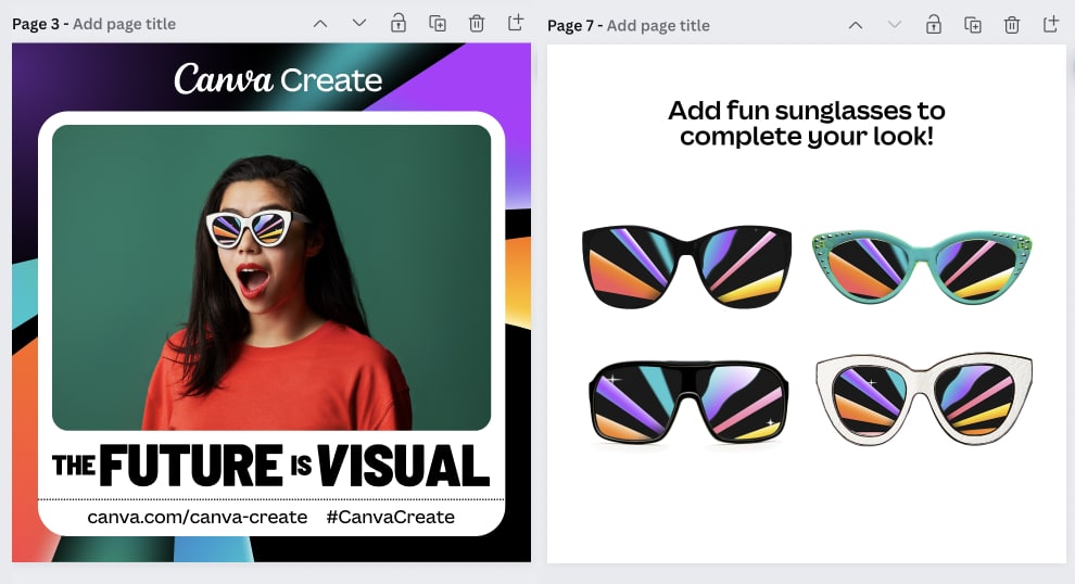 Canva create hashtag contest