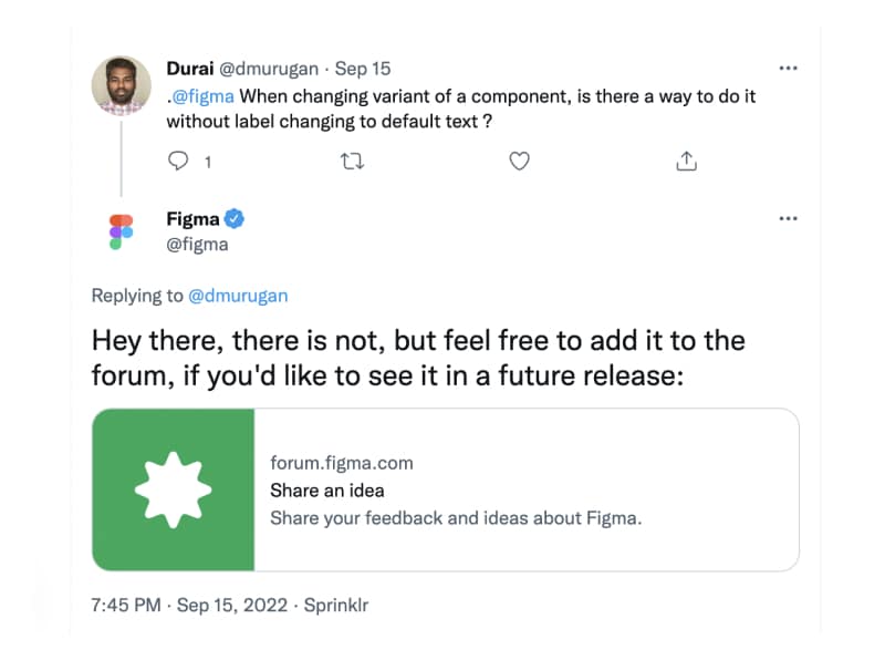 figma funny reply example