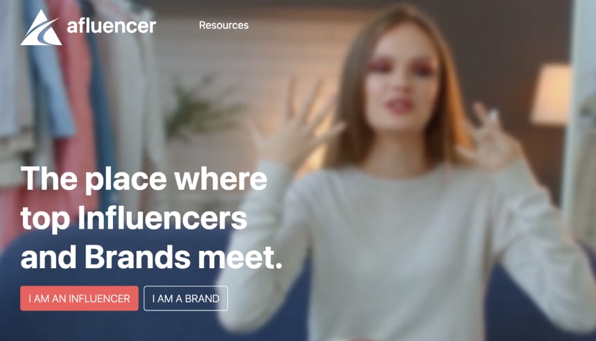 Afluencer tool to match with influencers