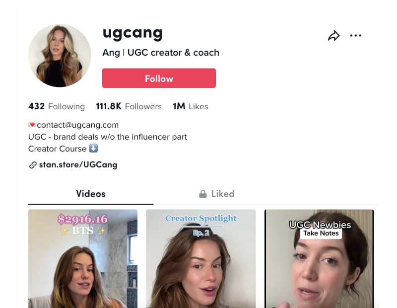 UGC Expert sharing how to become a UGC tips on TikTok