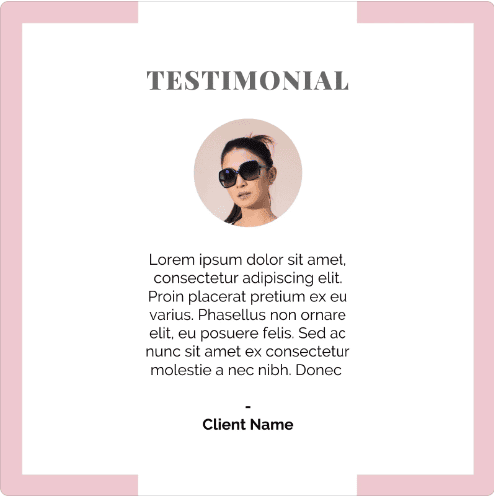 Fashion Testimonial Template Instagram Post