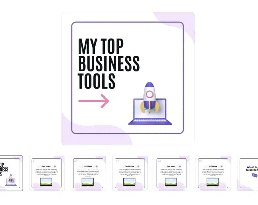 top 10 instagram carousel template