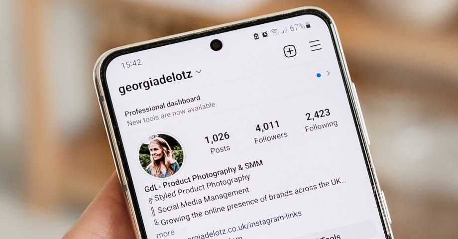 How to create Instagram bio spaces and text breaks