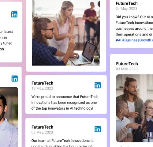 Embed LinkedIn Feed on your website