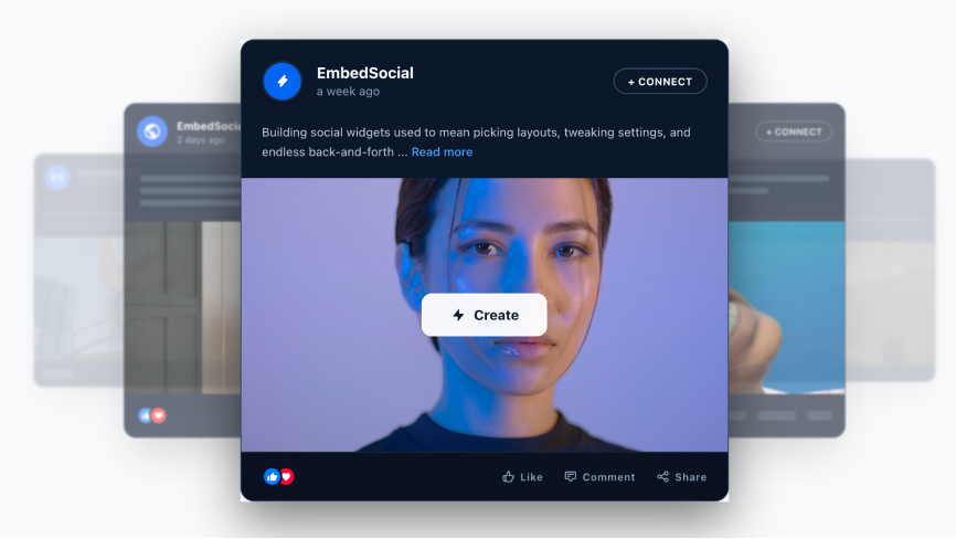 Modern LinkedIn slider for website