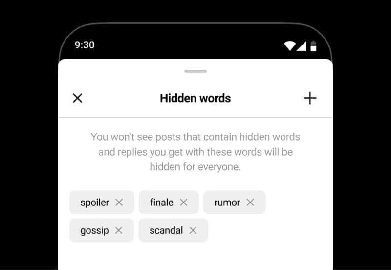 Hidden words on Threads