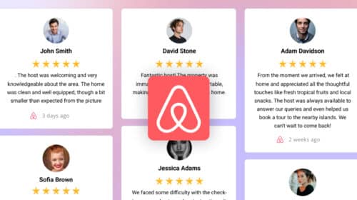 Embed Airbnb reviews