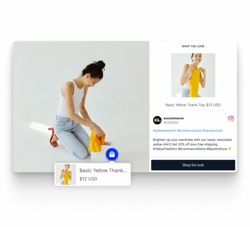 Shoppable feed