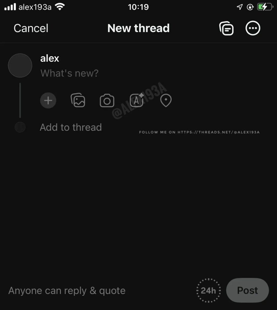 threads new attachment feature