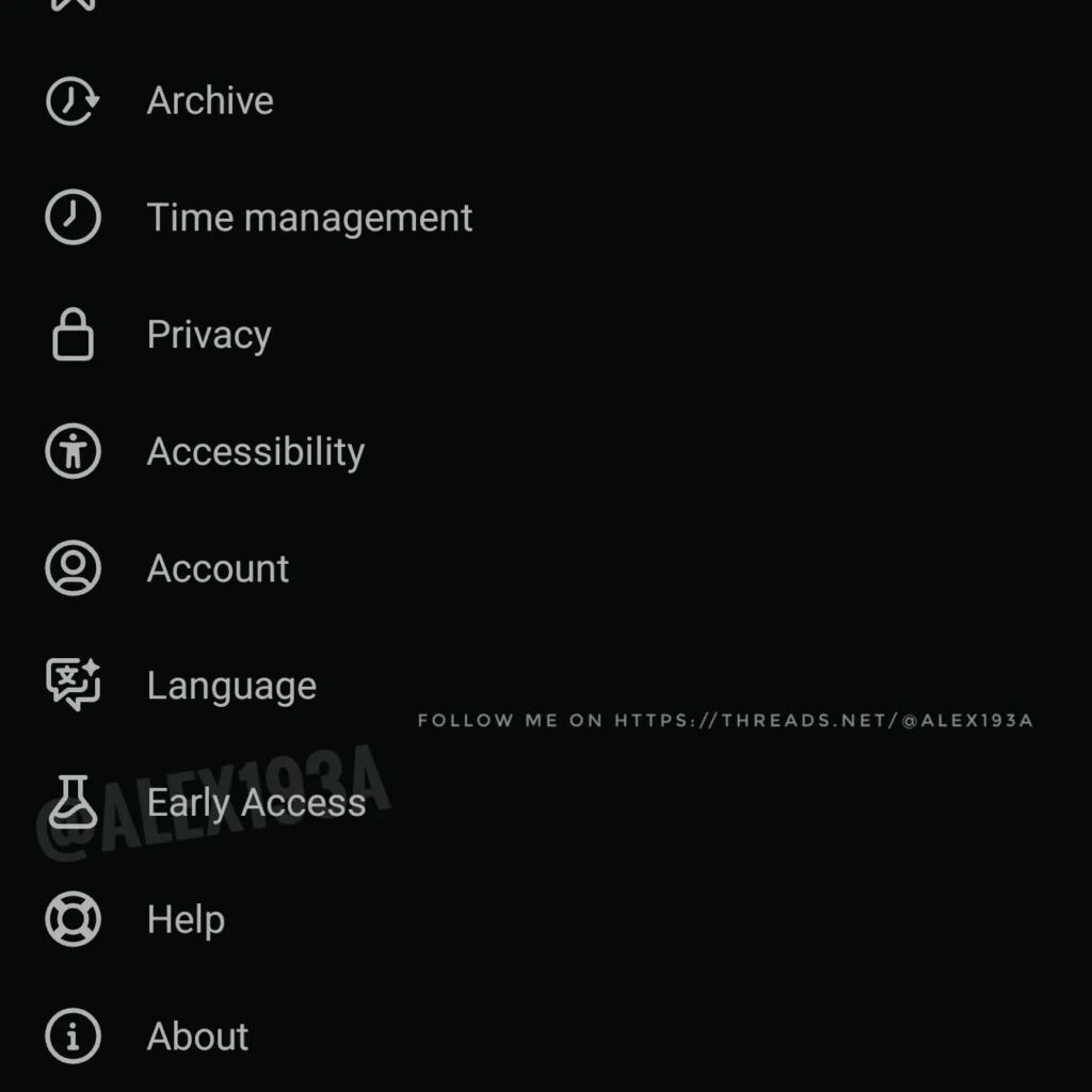 threads early access feature