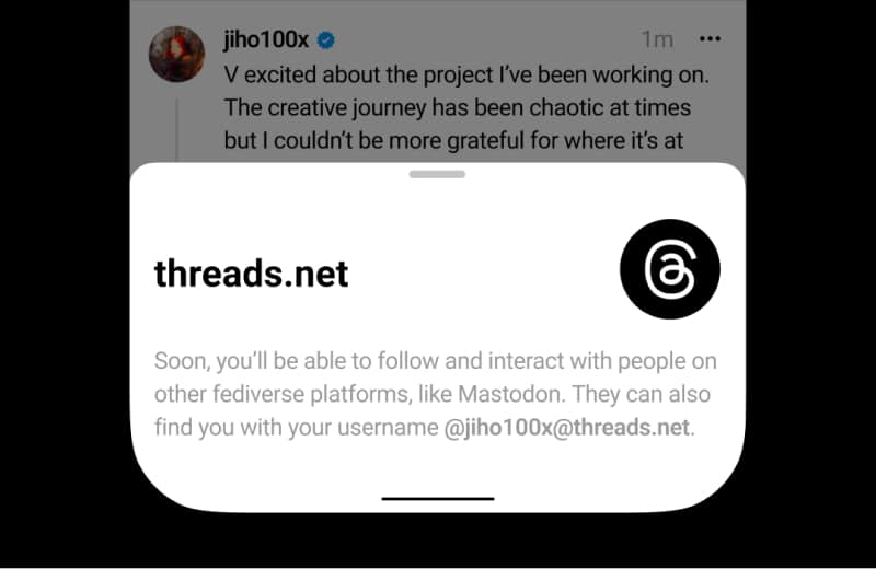 Open platform setting for Threads