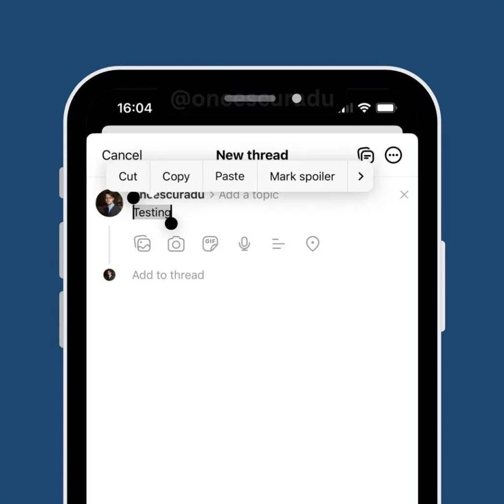 threads spoiler tags feature