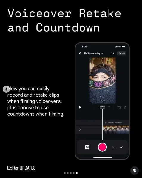 threads voiceover retake and countdown update