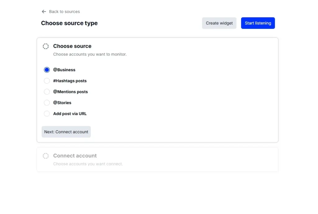 choose source type in embedsocial