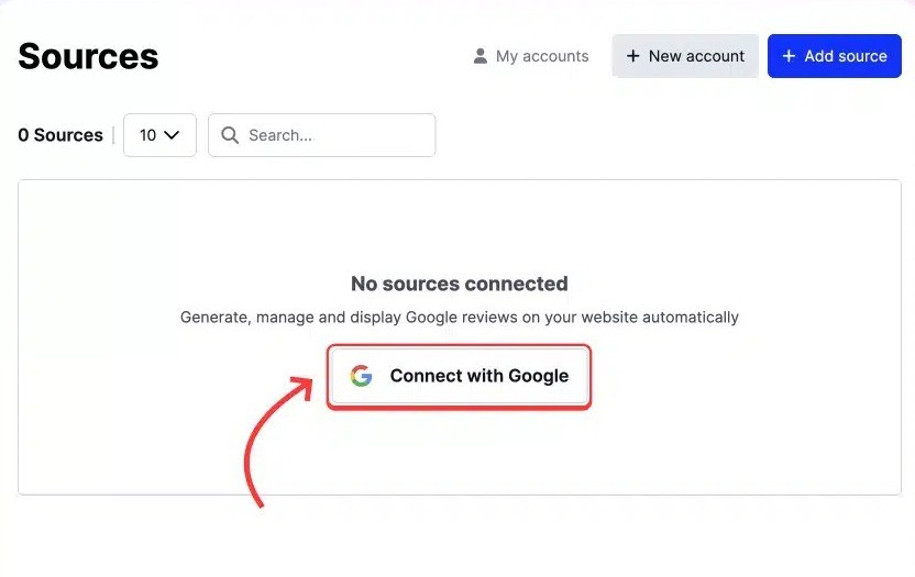 Connect Google business profile to generate Google reviews