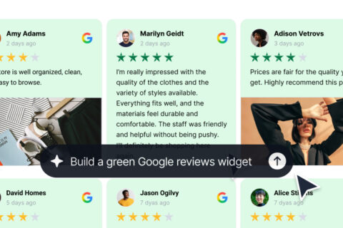 embed google reviews widget with ai