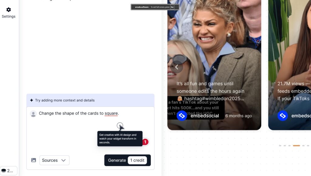 customizing your threads widget in embedsocial
