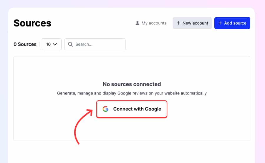 Connect Google business profile to generate Google reviews