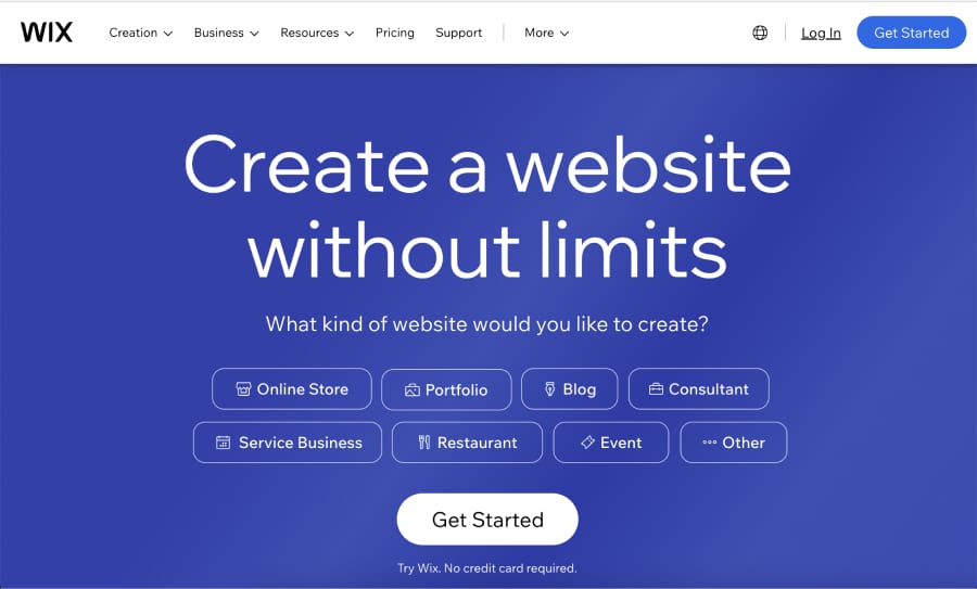 Website building with Wix