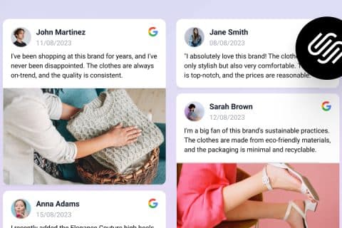 Steps to embed Google reviews in Squarespace