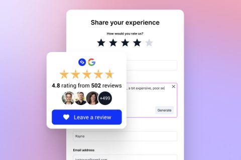 Steps to show and add a Google reviews button on website