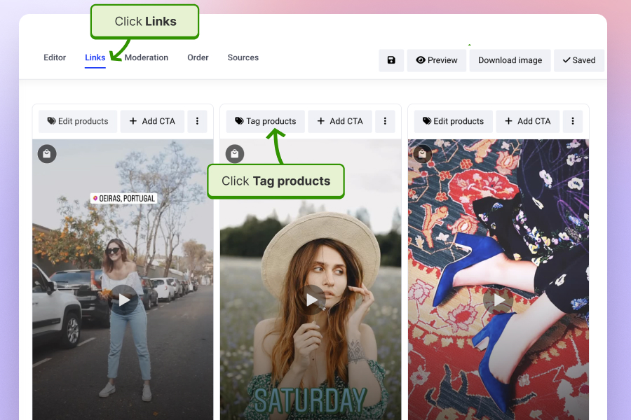 Steps to tag products in Instagram feed