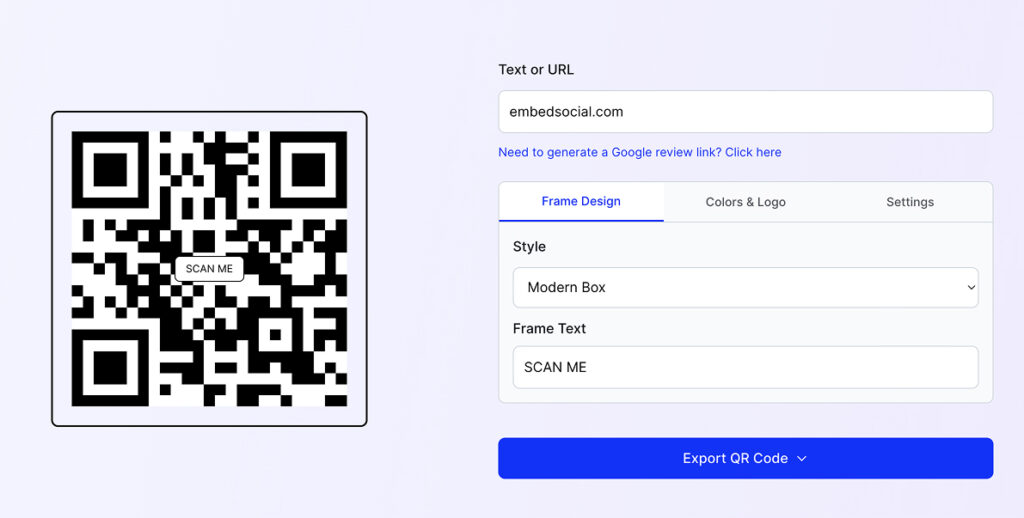 Free QR code generator