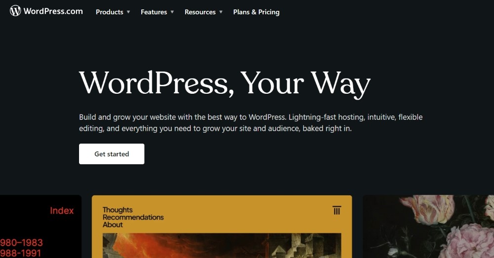 wordpress landing page