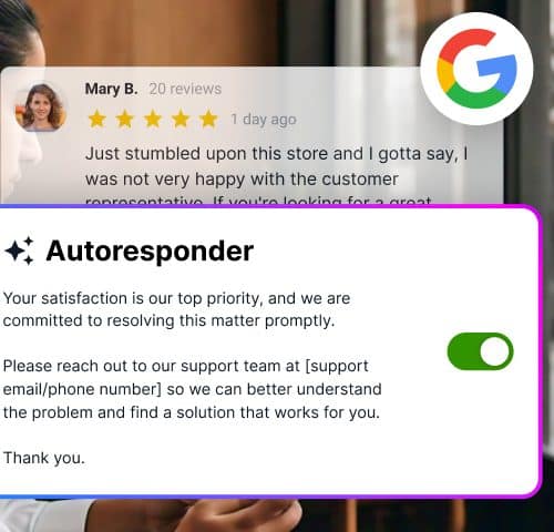 Google reviews autoresponder