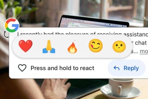 Google reviews emojis