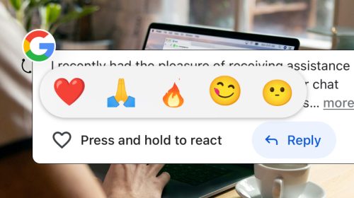 Google reviews emojis