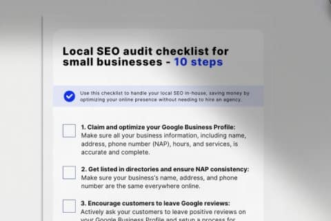 Checklist for local SEO audit