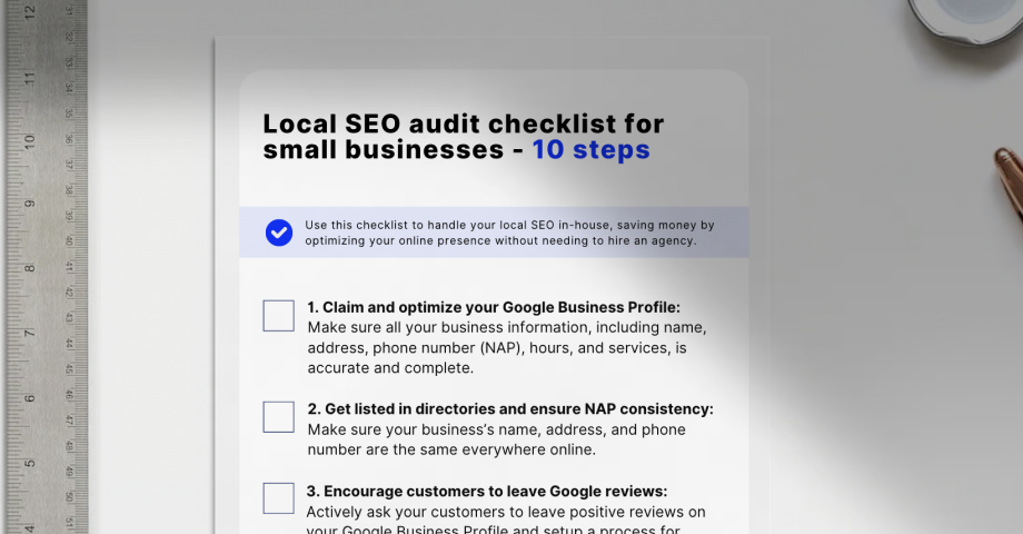 Checklist for local SEO audit