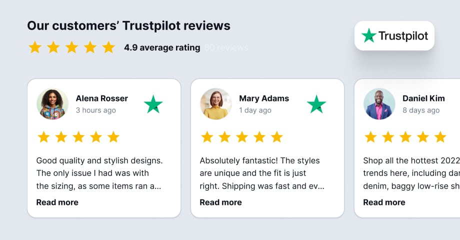 Steps to embed Trustpilot reviews on your website