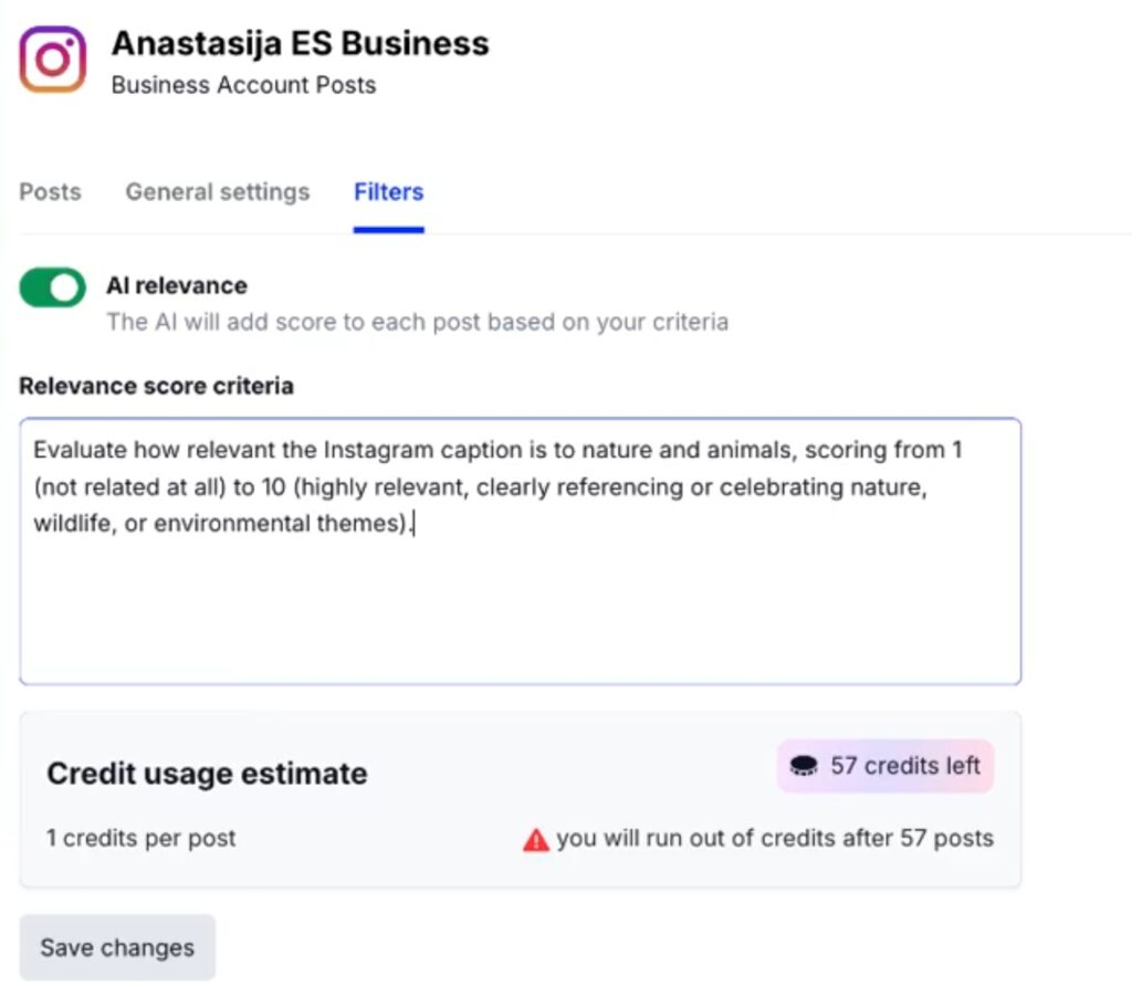 setting up UGC moderation filters in embedsocial