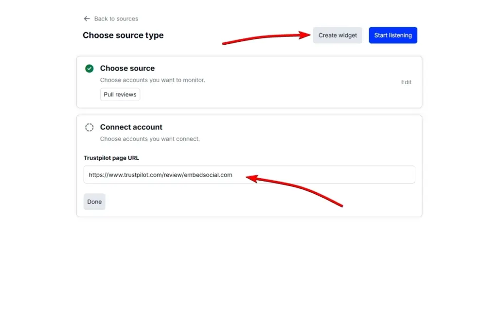 connect your trustpilot company page