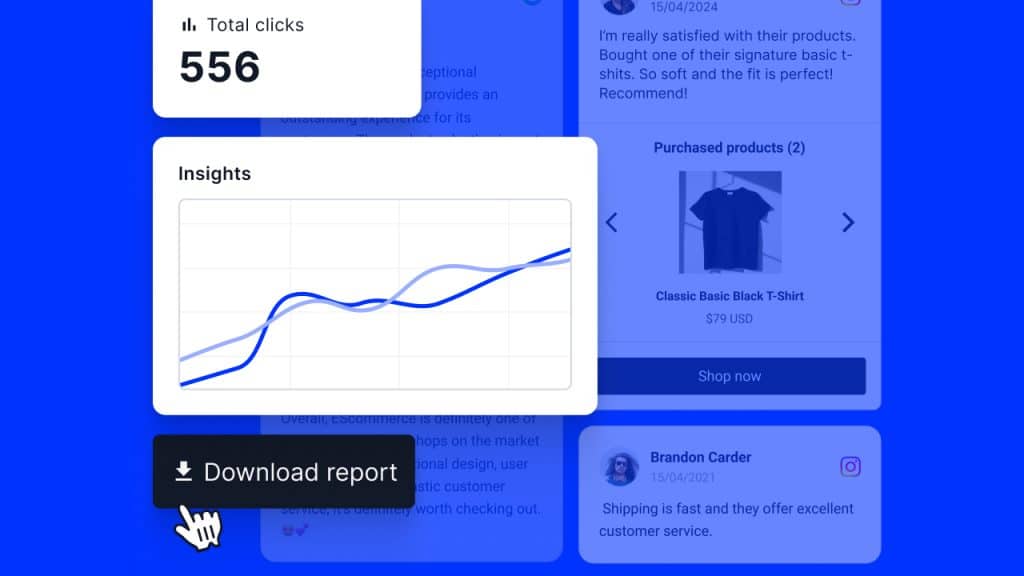 UGC widget analytics