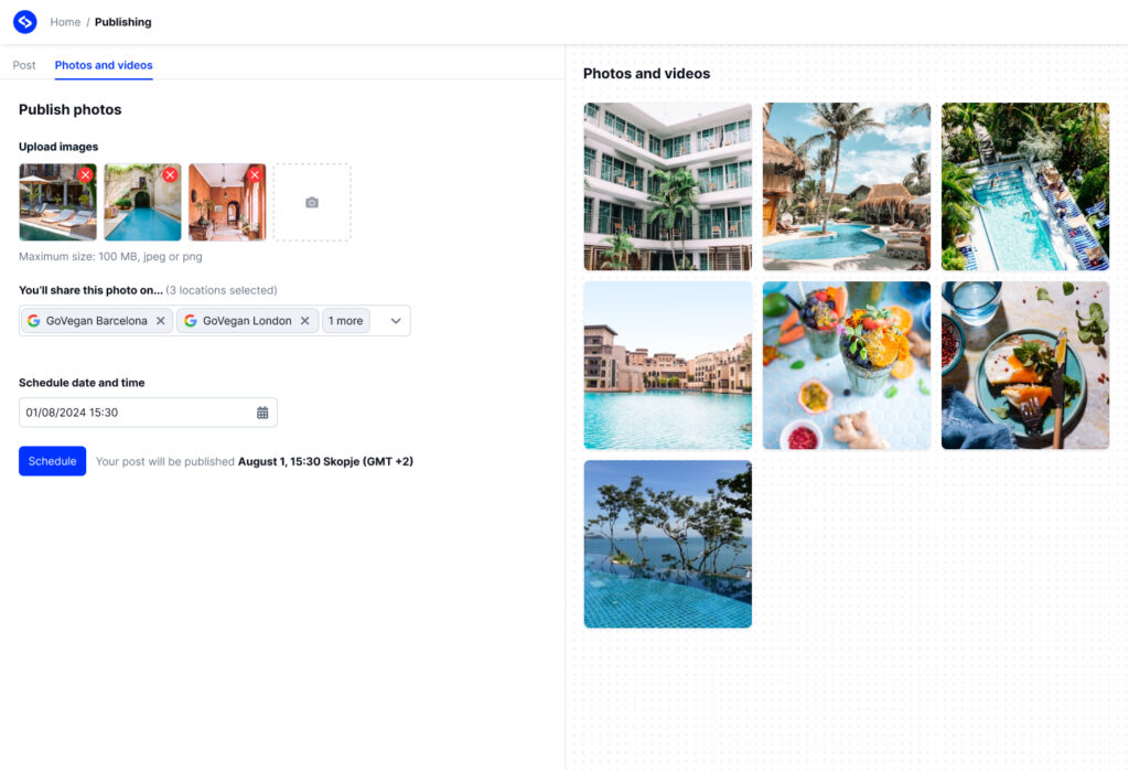 embedsocial google photos bulk upload ui