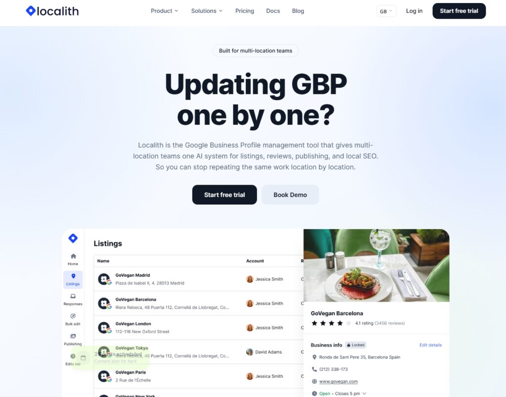 localith main landing page