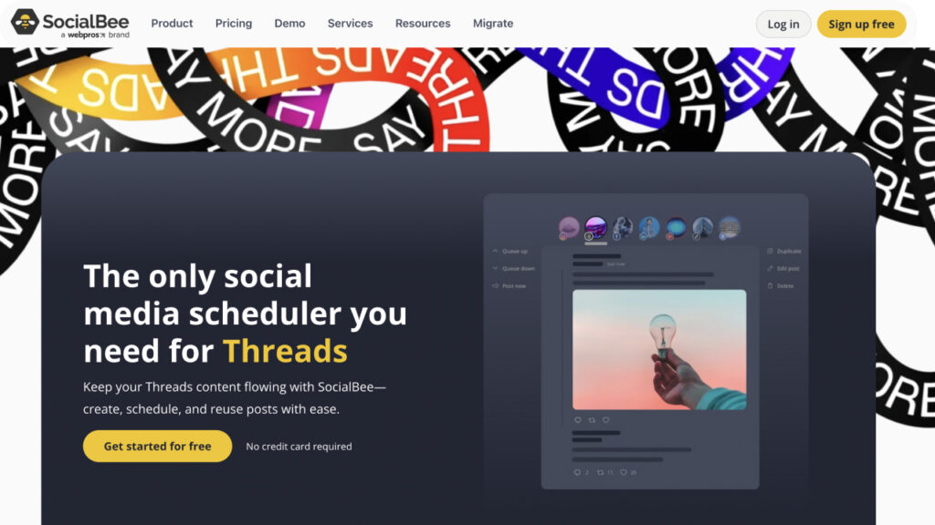 Social Bee Threads publishing tool