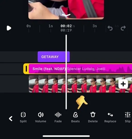 instagram edits beats feature