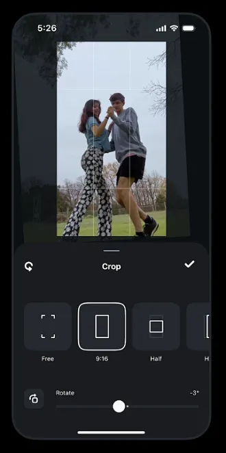 edits cropping updates