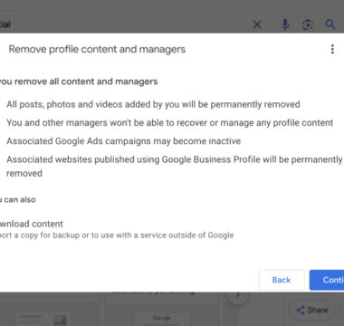 Steps to delete Google business profile