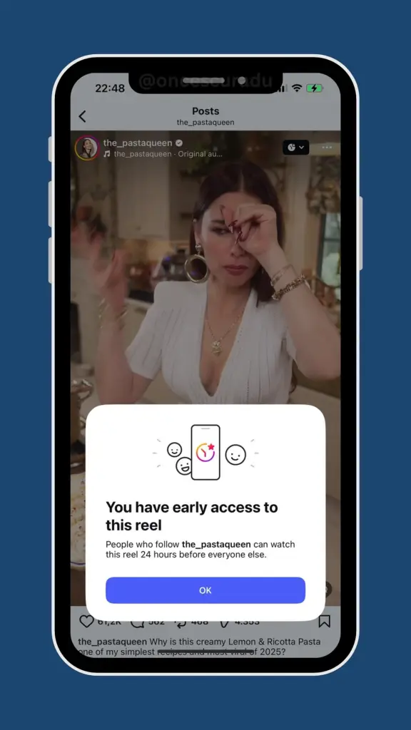 instagram early story accessd feature