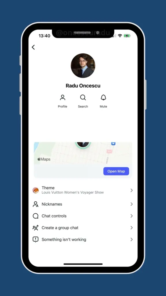 instagram friends map in dm