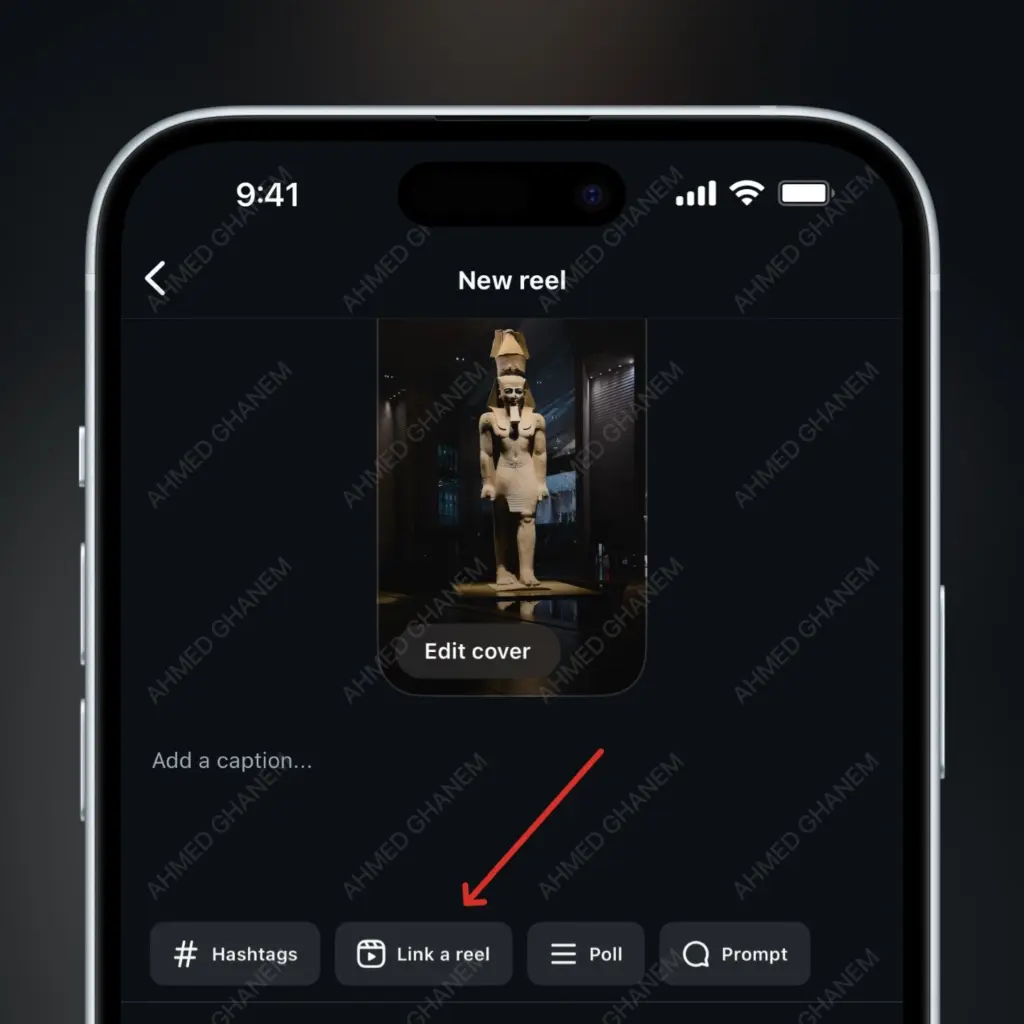 instagram reels linking feature