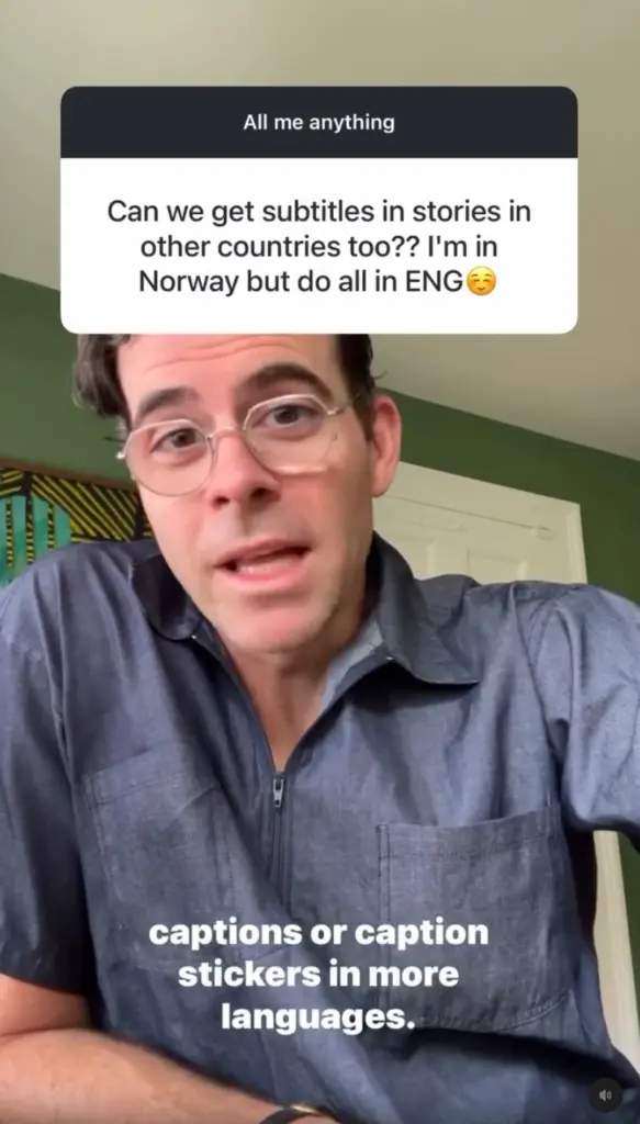 instagram multilingual captions update