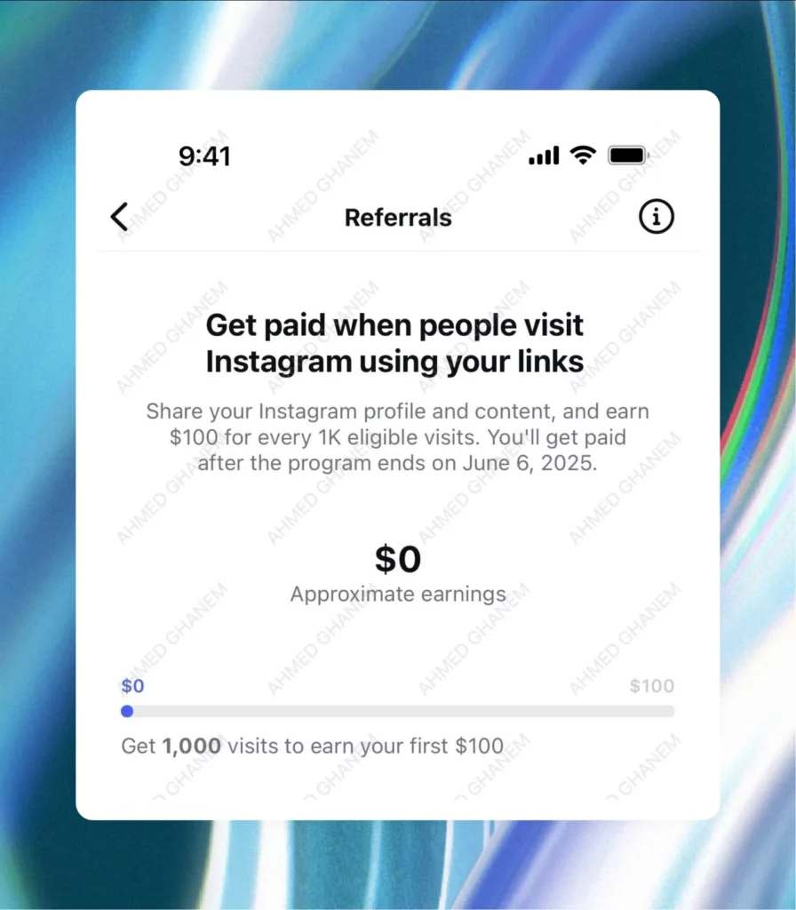 instagram referrals program