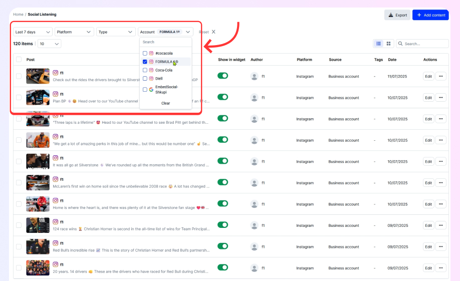 monitoring your user-generated content via embedsocial